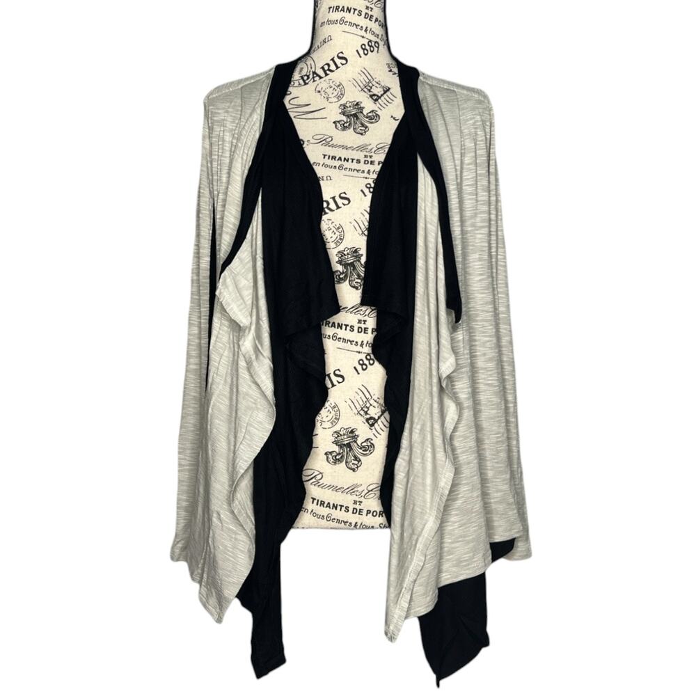 Laila Jayde (S) Double Layered Waterfall Cardigan - Stitch Fix Jersey Knit